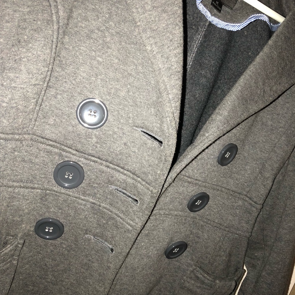 Grey iris basic coat - Picture 3 of 3